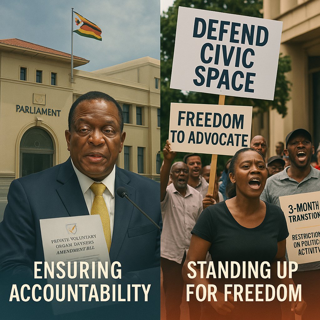 NGO Africa Watch (@ngoafricawatch) on Twitter photo 📢🇿🇼 BREAKING: PVO Amendment Bill now Law!
<a href="/edmnangagwa/">President of Zimbabwe</a> officially signs the Private Voluntary Organizations' Bill into law, a move hailed by the government as a step toward transparency🛡️, while slammed by CSOs as a threat to freedom of association 🚫
ngoafricawatch.net/2025/04/11/reg… 📢🇿🇼 BREAKING: PVO Amendment Bill now Law!
<a href="/edmnangagwa/">President of Zimbabwe</a> officially signs the Private Voluntary Organizations' Bill into law, a move hailed by the government as a step toward transparency🛡️, while slammed by CSOs as a threat to freedom of association 🚫
ngoafricawatch.net/2025/04/11/reg…