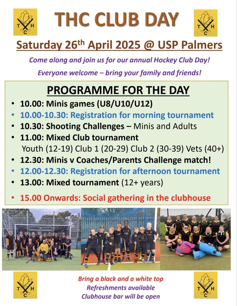 Can't wait for this year's club day 🖤💛🏑