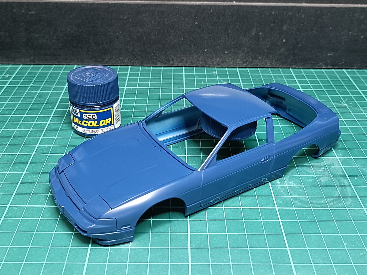 180SX作るよ ③ ボディ塗装 色は日産系ベルベットブルーパールに決定