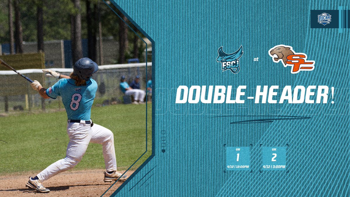 Double-header to finish off the series!

🆚| South Florida State
⏰| 12:00 PM &amp; 3:00 PM
📍| Avon Park, FL
📺| FSCJ Manta Rays on the GameChanger app