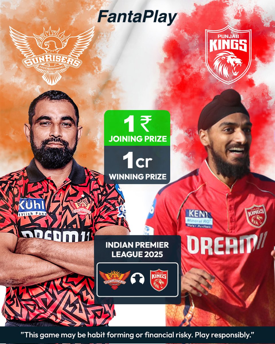 FantaPlayIN's tweet photo. The Orange Army vs Punjab Kings! SRH vs PBKS - create your team on FantaPlay and win!

 #SRHvsPBKS #FantaPlay #NayaDaurNayiShuruaat https://t.co/3VwxXFIzJZ
