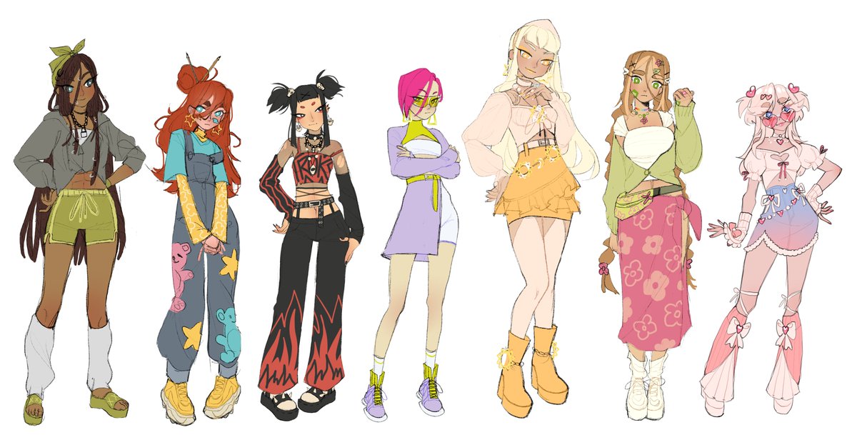 My headcanon about girls' heights💗
As you can see Stella is literally a goddess to me🛐

[ #winxclub | #artmoots ]