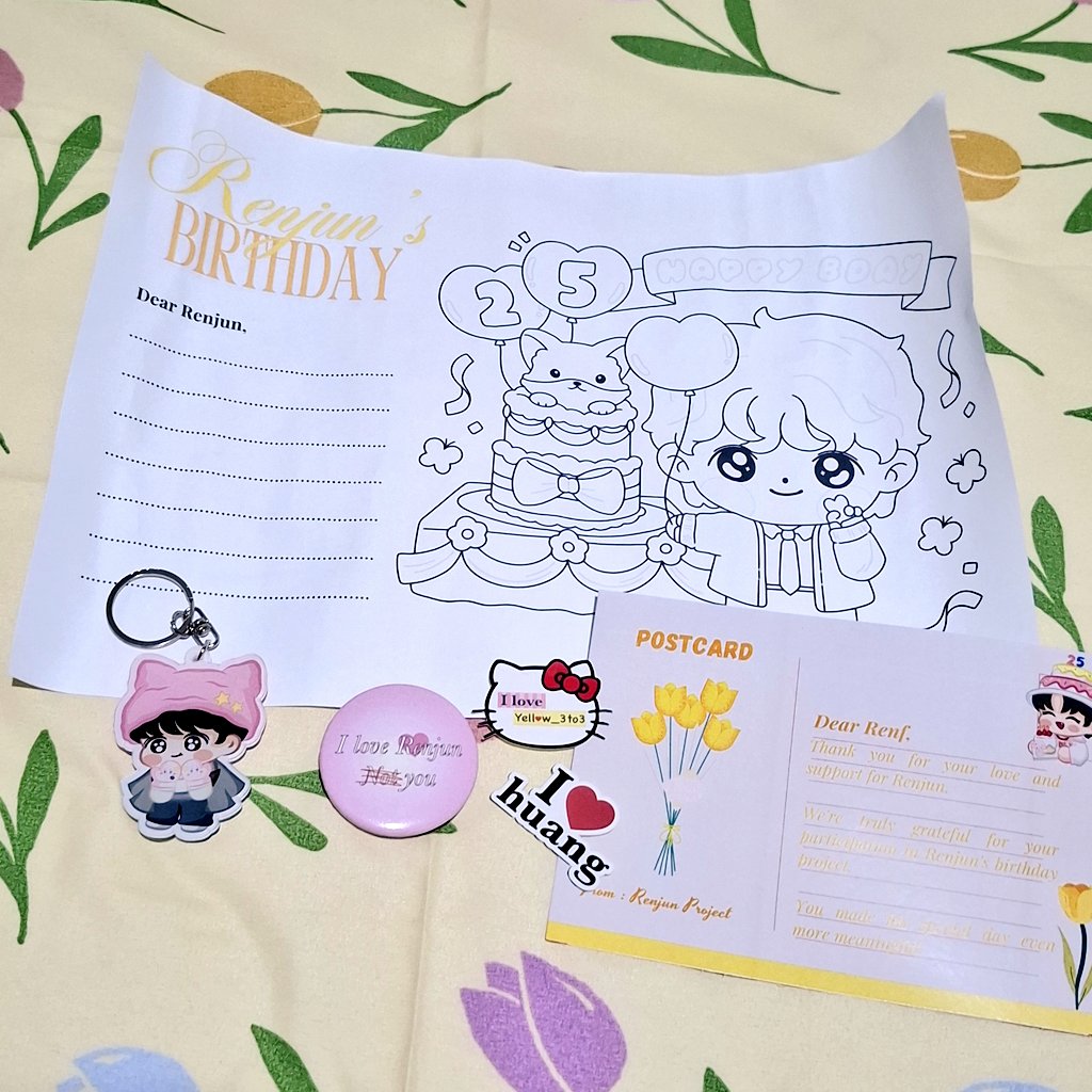 Thank you so much for the appreciation gift <a href="/renjun_project/">RENJUN PROJECT</a> 💛

They're the cutest 🥺