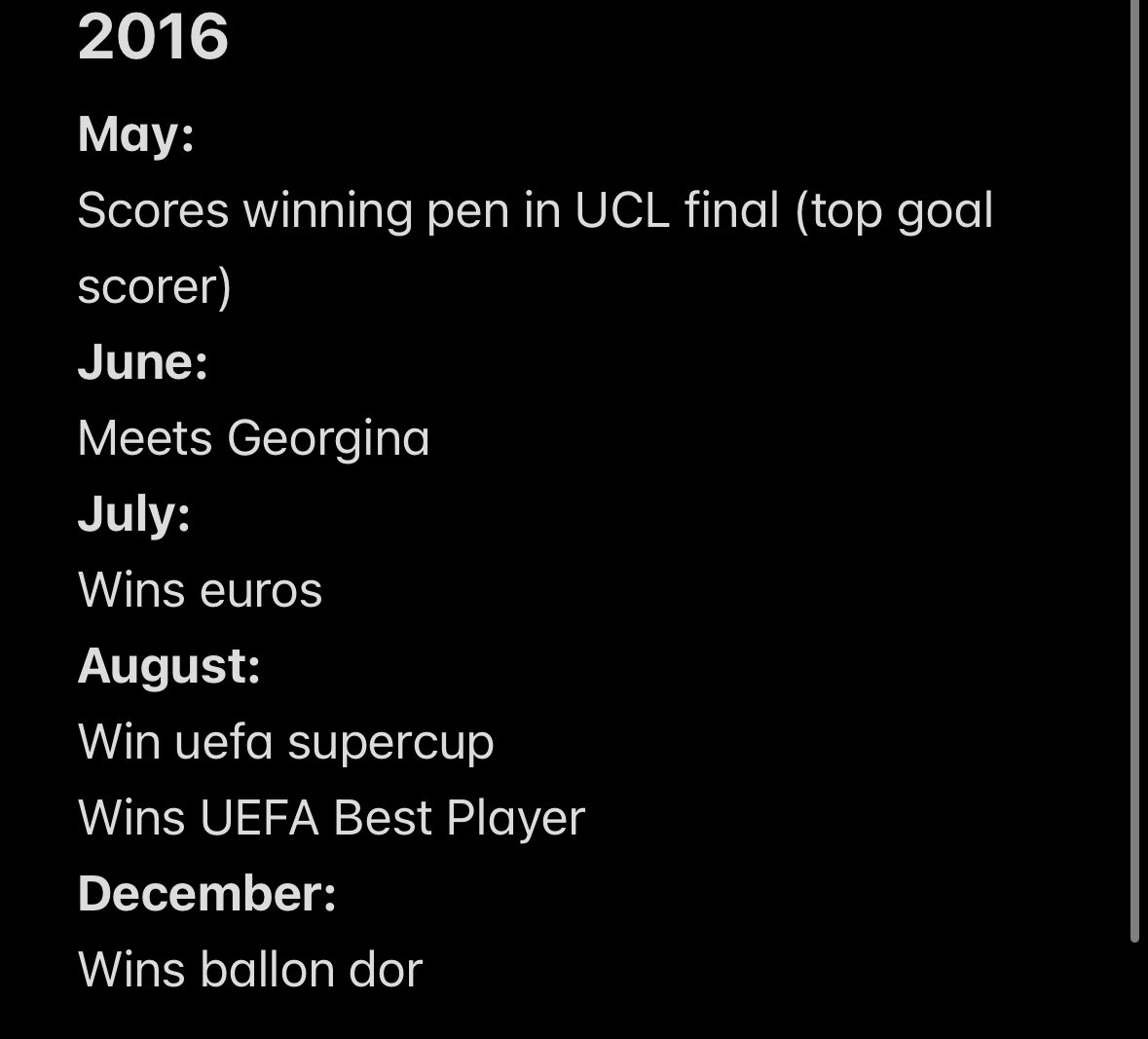 flexecas's tweet photo. Is Ronaldo’s 24 month run between May 2016 and May 2018 the most successful 2 years achievable as a human? https://t.co/Rvs1YgG3Qp