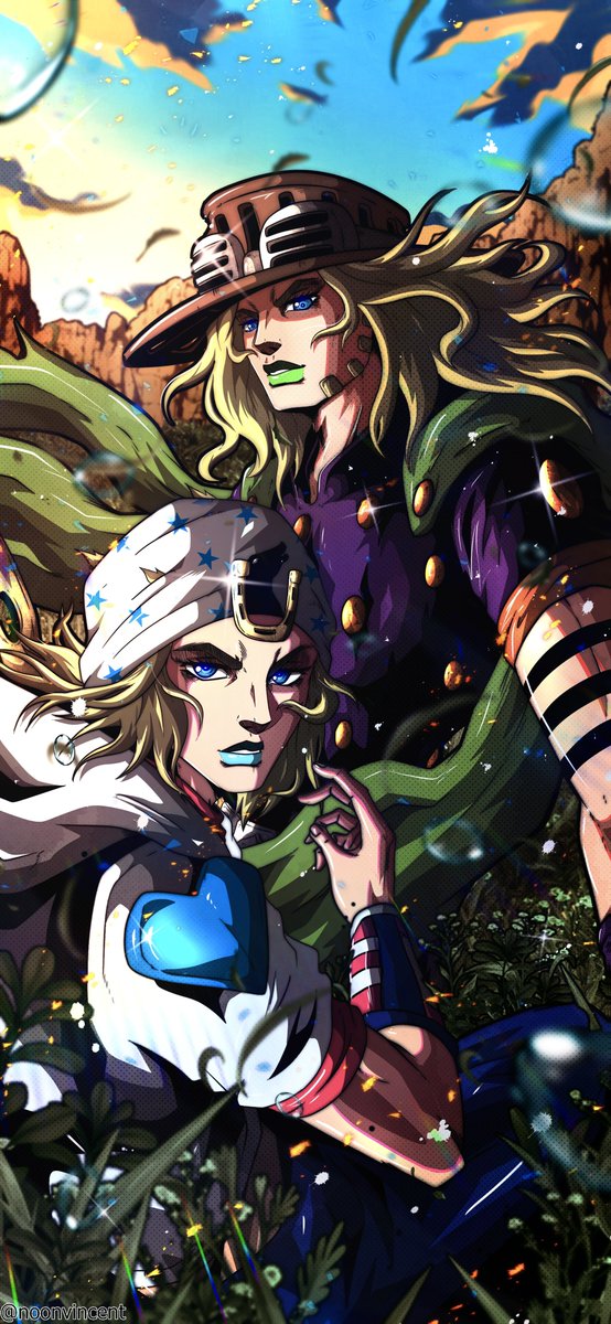 noonvincent's tweet photo. JOHNNY &amp; GYRO 🏇
In their official color palette ! It’s REAL ! https://t.co/m5FmiQFlSz