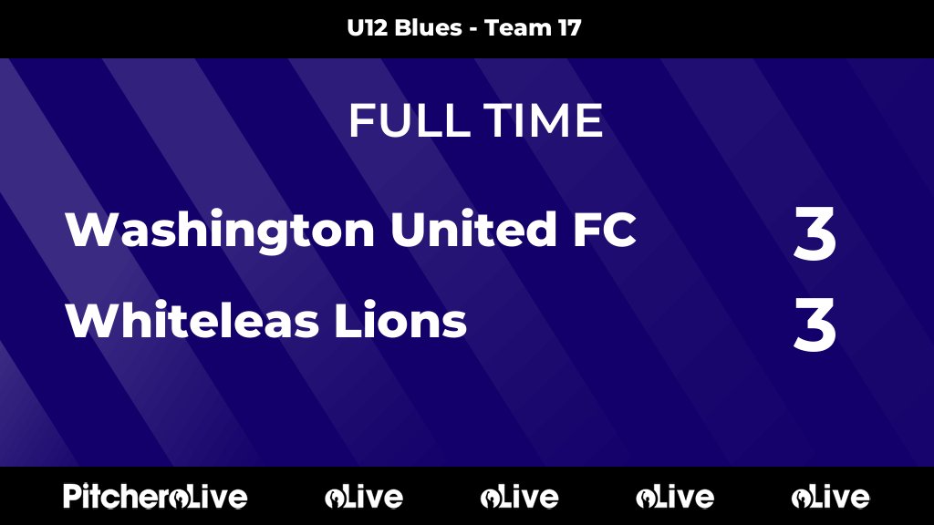 WashingtonUtd's tweet photo. FULL TIME: Washington United FC 3 - 3 Whiteleas Lions
#WASWHI #Pitchero
https://t.co/LBAzkQXlLP https://t.co/sku6iHXE5c
