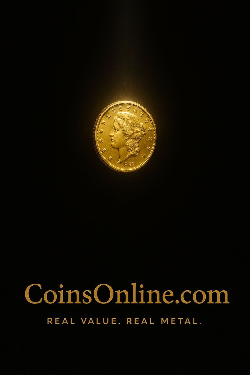 CoinsOnline's tweet image. No noise. No hype.
Just real value. Real metal.

CoinsOnline.com 🪙
#GoldCollectors #CoinsOnline #StackWithConfidence #HardAssets