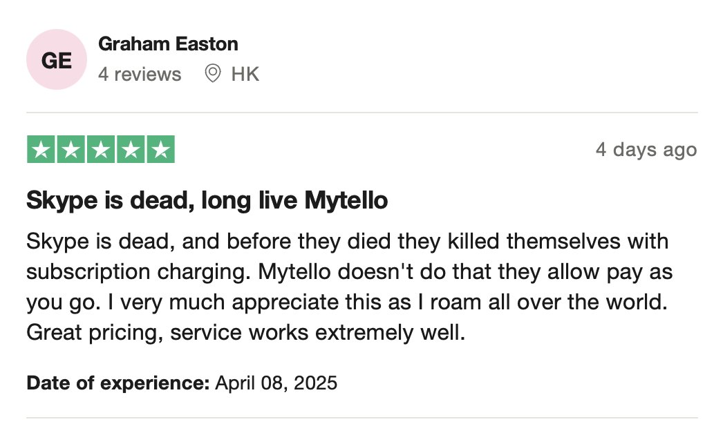 mytellocom's tweet photo. Big wave from #Skype 🌊 → @mytellocom ! 10,000 extra users every month for 2 months straight. Thanks for making the switch! We promise: we care, and we do our best to give you the best possible calling experience. 🙏📞

#SkypeUsers #SkypeToMytello #InternationalCalls https://t.co/rhFRSc5zlj