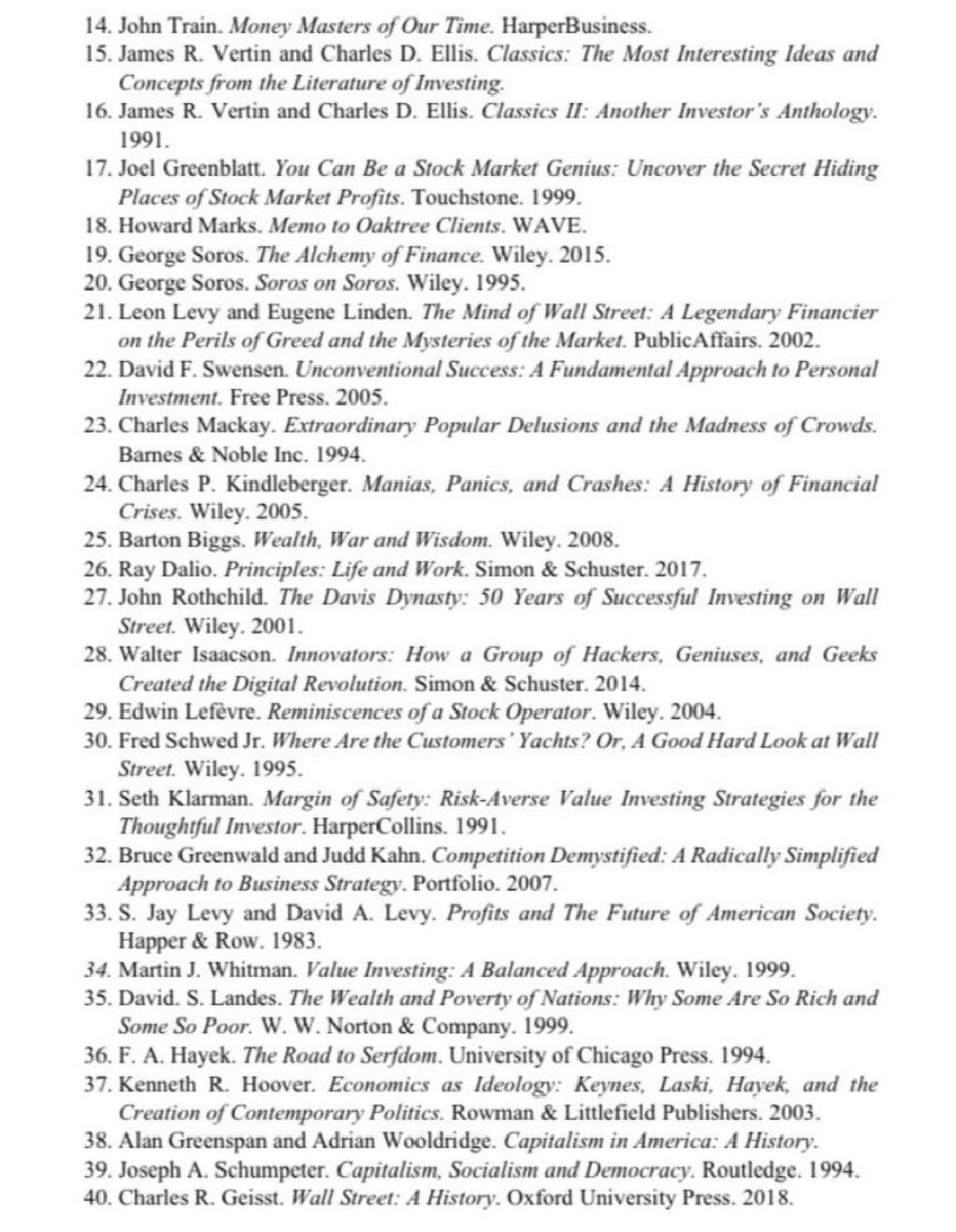 Li Lu’s recommend book list .
