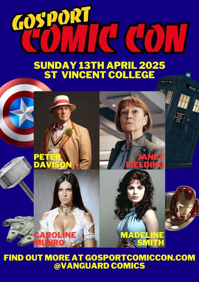 007Travelers's tweet photo. 007 Event: #GosportComicCon (13 Apr 2025)
Including #Bond and #HammerHorror panel with #CarolineMunro + #MadelineSmith
More here:
https://t.co/5rT6yoxnrQ
#JamesBond #007Event #Naomi #TheSpyWhoLovedMe #MissCaruso #LiveAndLetDie #Gosport #England #GosportComicCon #VanguardComics https://t.co/nFEcq9alqu