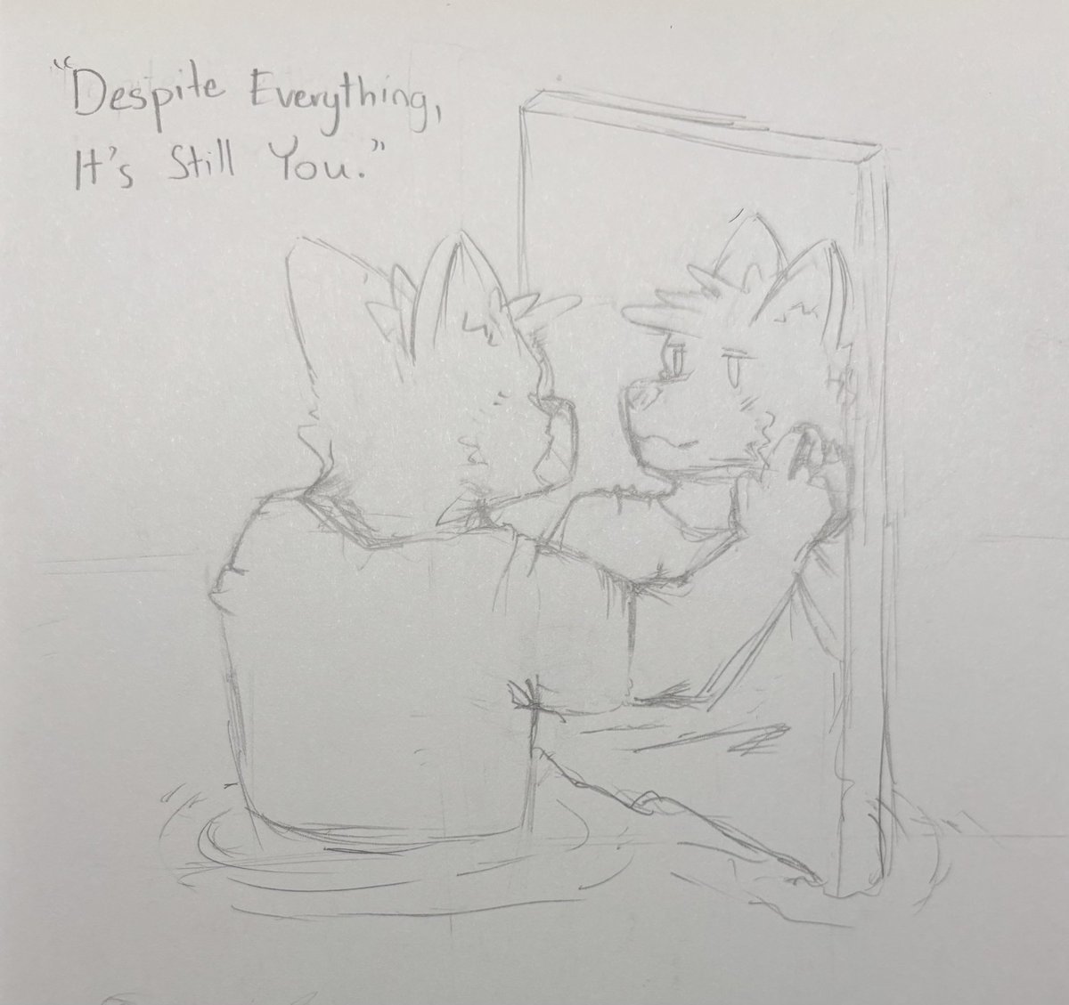 AsterStpz's tweet photo. Just some lil sketch, a nod to Undertale :3
#furry #furryart https://t.co/JzTZYj54w3