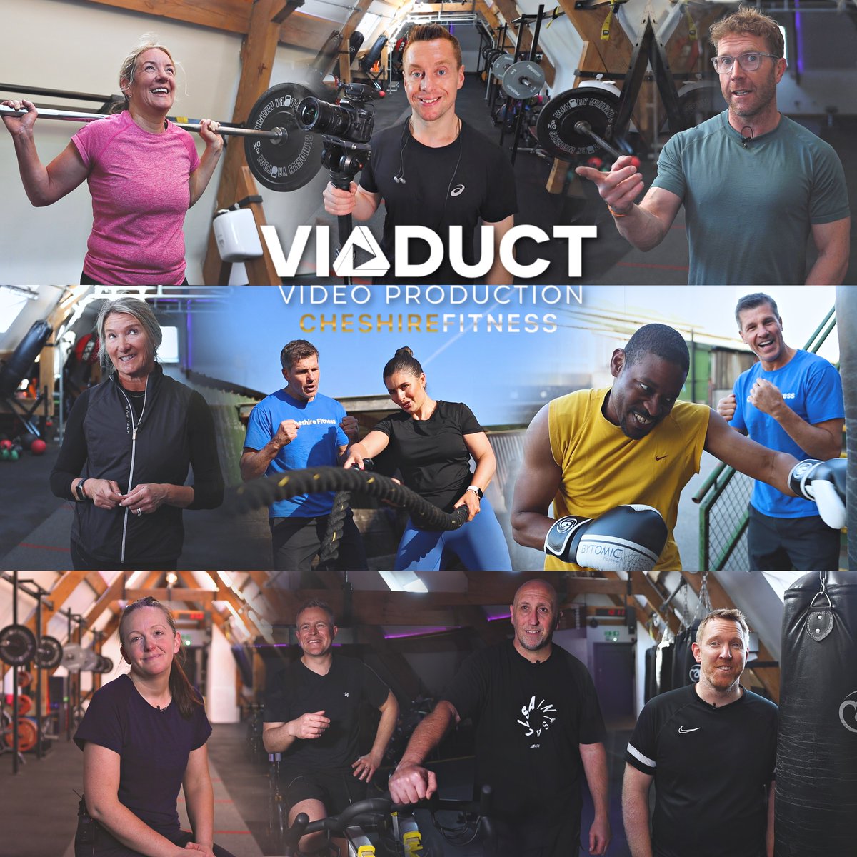 ViaductVideo's tweet photo. Saturday's sun &amp; sweat in Mobberley. Filming action shots and client testimonials with Cheshire Fitness #lovewhatyoudo #gym #mobberley #knutsford #alderleyedge #fitnessmotivation #fitness #groupfitness #grouptraining #fatloss #weightloss #strengthtraining #boxfit https://t.co/PIjJmGvVIf