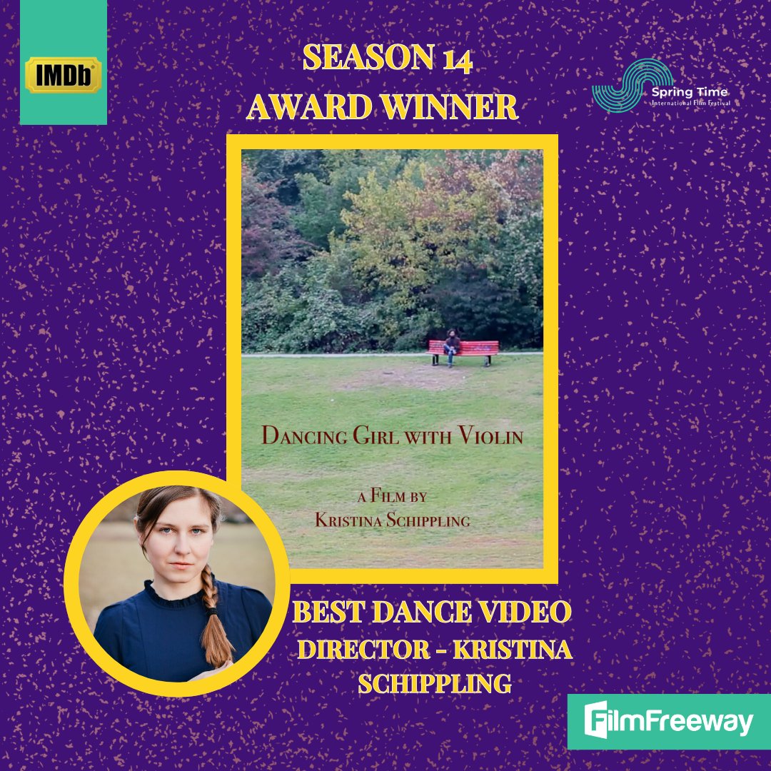 Springtime_iff's tweet image. Congratulations to Kristina Schippling for being the award winner for Dancing girl with violin at our prestigious Film festival!🎉
Best wishes to you and your amazing team on this exciting journey!
#filmfestival #imdb #springtime_iff
