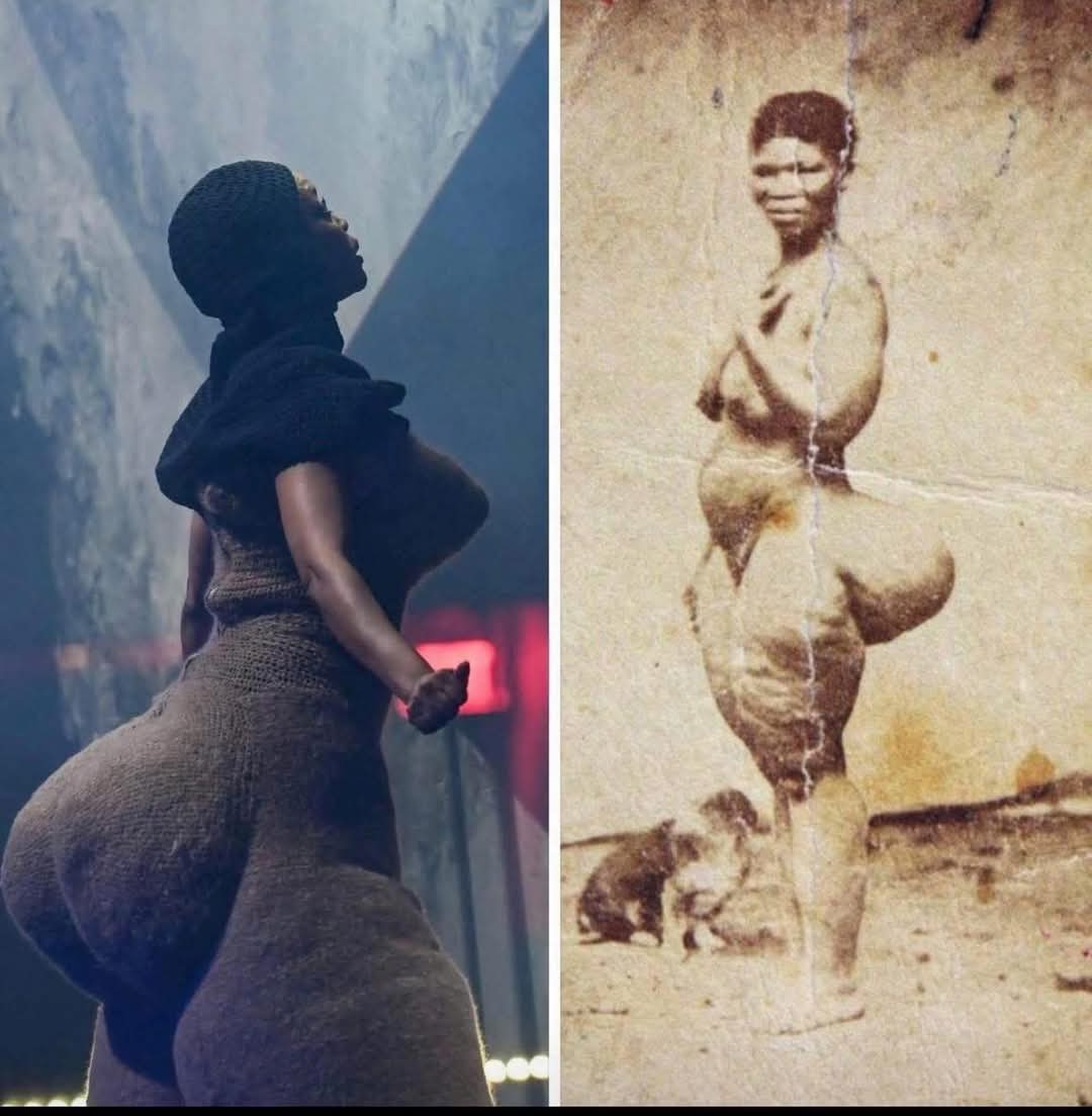 humanright0147's tweet photo. Sarah Baartman, born around 1789, died 29th December 1815, was a Khoikoi woman from South Afrca  was the first Black woman publicly ridiculed for her natural body. She was put in cages for entertainment, violated, dehumanized until she died from syphilis. She must be remembered https://t.co/ZqpkFdMepd