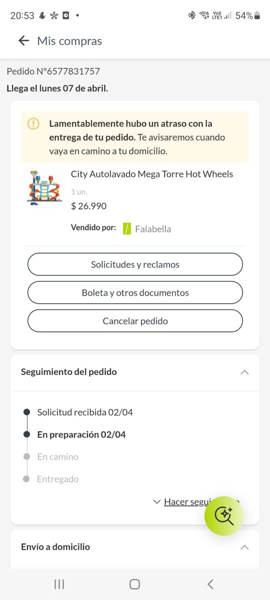 CDanari's tweet photo. @Falabella_Chile  Estimados, hace una semana esperando un despacho y aún no obtengo respuesta. Favor su ayuda , para variar tenemos problemas con sus despachos. @FalabellaAyuda @SERNAC https://t.co/ngCjONpvA5