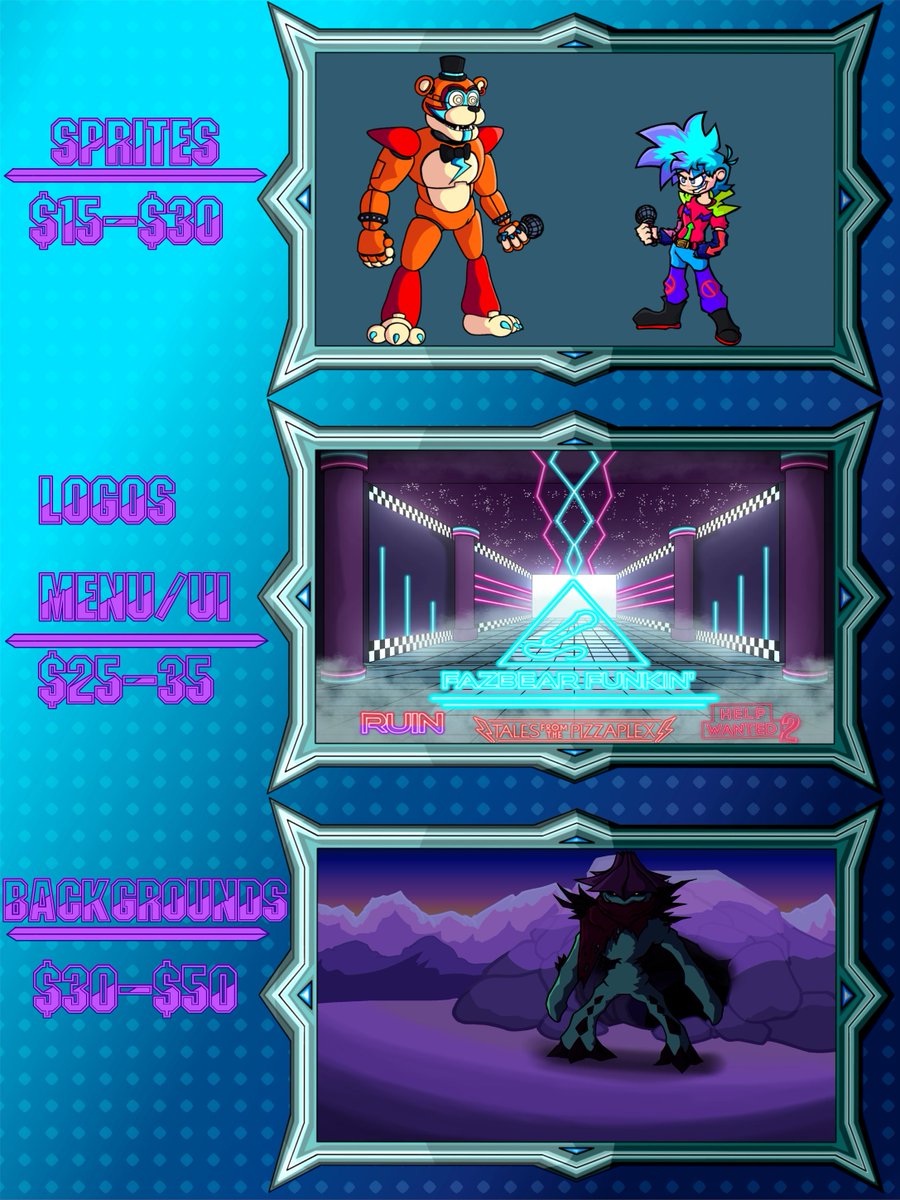 jak3anim8s's tweet image. Y&apos;ALL MY COMISSIONS ARE BACK!!!! REACH OUT TO ME IN DM&apos;S OR ON DISCORD IF YA WANT ONE!!!!! (Jak31llusr8s)

#art #CommissionsArt #FNF #FNAF #creepypasta #BrianGriffinPlush #fnflullaby