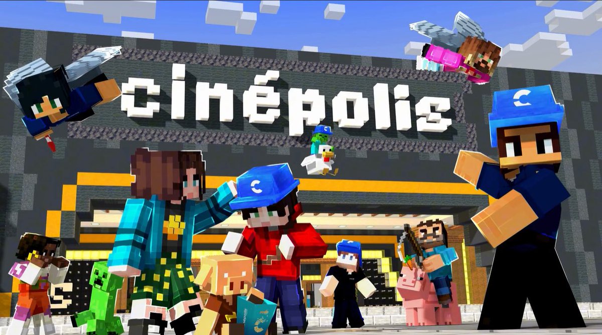 cinepolisID's tweet photo. Penasaran ngga siih ada apa aja di bioskop virtual Cinépolis Cinemas di #Minecraft?
Ayo mampir sekarang ke server: https://t.co/TJp3mJWqa6 (Port: 19132)
Temukan berbagai tantangan dan hadiah seru di dalamnya!
#VirtualCinema #MinecraftMovie
#AMinecraftMovie #CinepolisID https://t.co/oDQFOoodfF