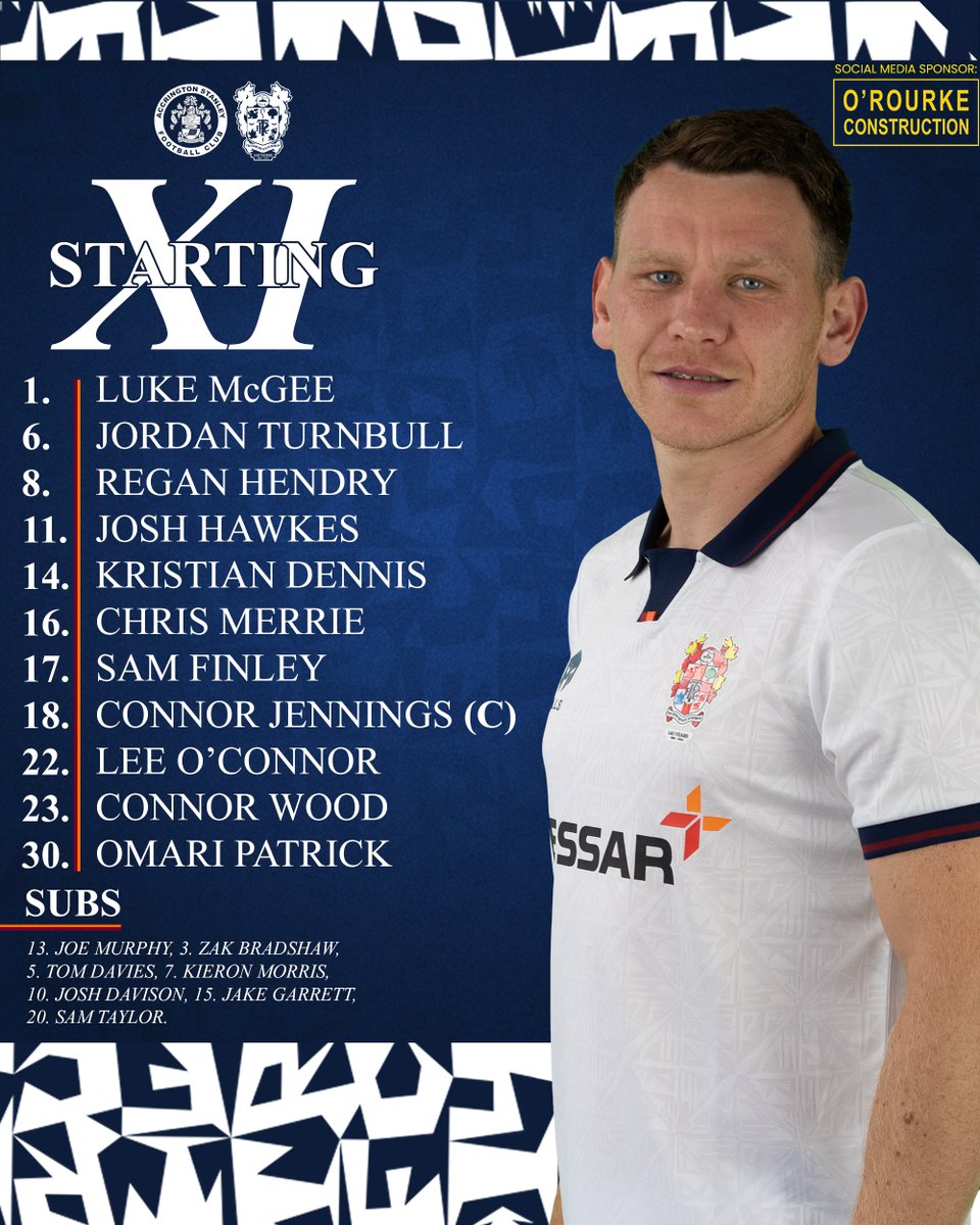 TranmereRovers's tweet photo. 👥 TEAM NEWS

Here's your Rovers side to take on Accrington this afternoon, with Josh Hawkes returning to the XI in one change from last time out.

#TRFC #SWA https://t.co/v9edBnHszx