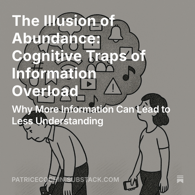 We built a world of infinite information, with finite attention. Our phones give access to more content than all ancient libraries. Yet
• We switch tasks  too often
• We confuse access with understanding
• We're rewiring brains for reactivity over depth
open.substack.com/pub/patricecoc…
