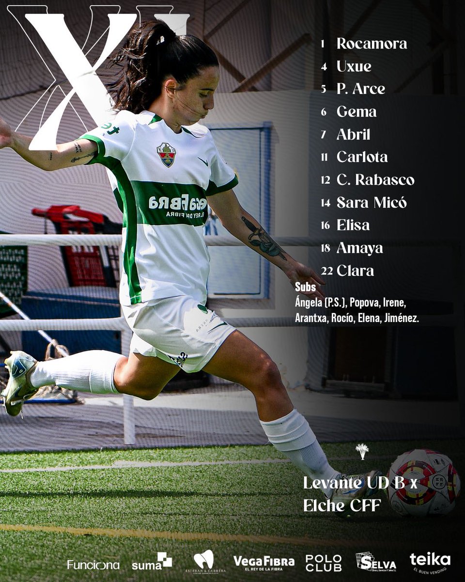 Las 𝐨𝐧𝐜𝐞 elegidas por <a href="/JavierAguadoM/">JAVIER AGUADO</a> para enfrentar al Levante UD B

#LevanteUDBElcheCFF
#SUMAconeldeporte