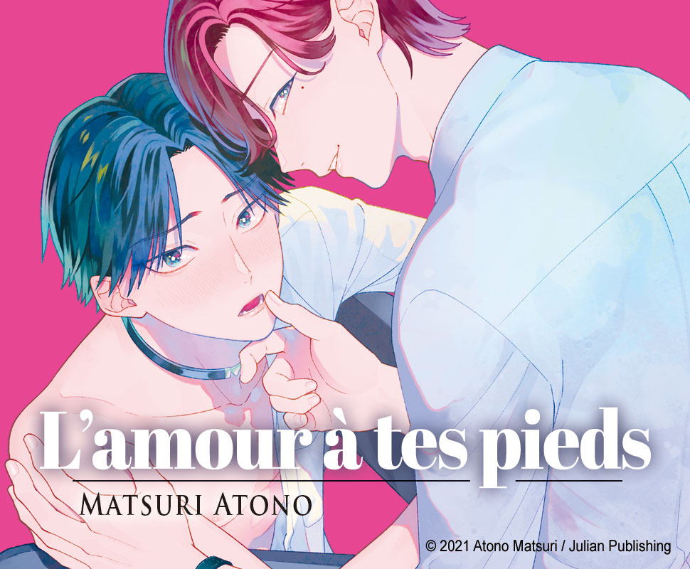 Kippei est un employé ordinaire qui hait sa condition de Sub. Mais le verdict du médecin est formel, il doit se trouver un partenaire. Et celui qu’on lui présente n’est autre qu’un collègue avec lequel il est mal à l'aise!
"L'amour à tes pieds" de Matsuri Atono arrive en juin 🔥