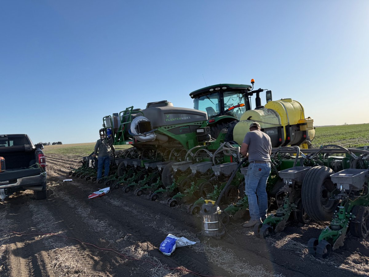 Planted the corn plot yesterday. 10 years of putting in a plot with <a href="/Alec_Sindt/">Alec Sindt</a> !