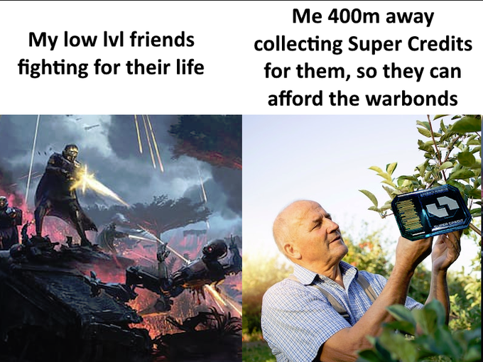 HD2Memes's tweet photo. Investing in the Super Stock Market #Helldivers2 https://t.co/Ll15HsGkP3