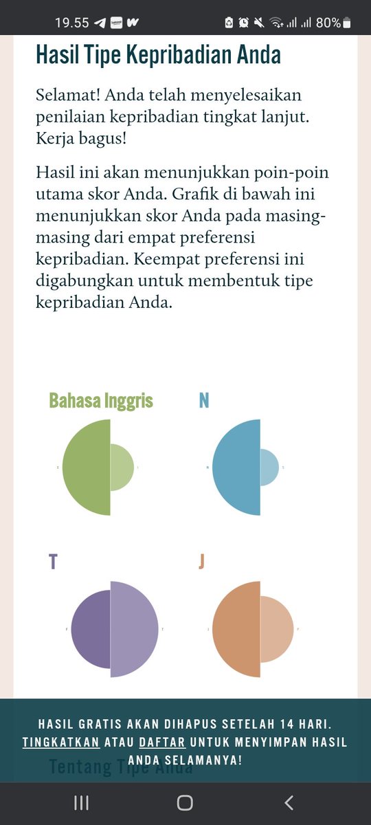 aysocomel's tweet photo. Sabtu, 12 April 2025 Pukul 19.50 WIB.
ENTJ lagi setelah 9 tahun lalu 2016-2025
https://t.co/egbIEMHBTX https://t.co/ZtNssbwr2T