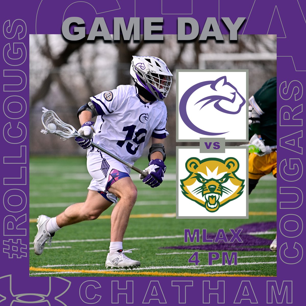 Men’s Lacrosse Holds Youth Lacrosse Day While Playing the Bearcats
#rollcougs 
🥍: vs St. Vincent
📍: UPMC Graham Field
🕐: 4 PM