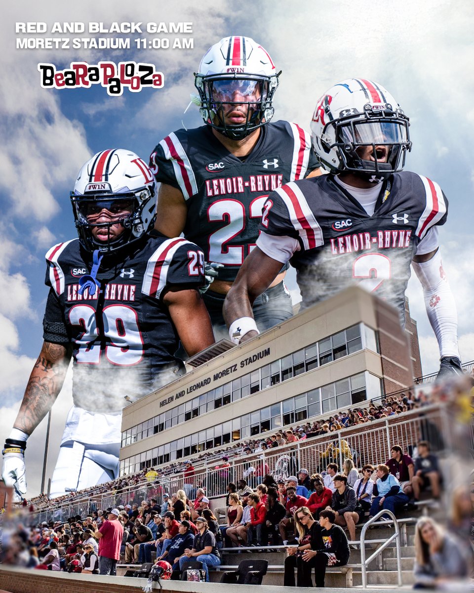𝗕𝗲𝗮𝗥𝗮𝗣𝗮𝗟𝗼𝗼𝗭𝗮 𝗥𝗲𝗱 &amp; 𝗕𝗹𝗮𝗰𝗸 𝗦𝗽𝗿𝗶𝗻𝗴 𝗚𝗮𝗺𝗲 𝗗𝗮𝘆‼️We'll see you Between The Bricks at 11:00 and on the Surface Family Practice Field after! 

🐻🏈

#GOBEARS | #BetweenTheBricks