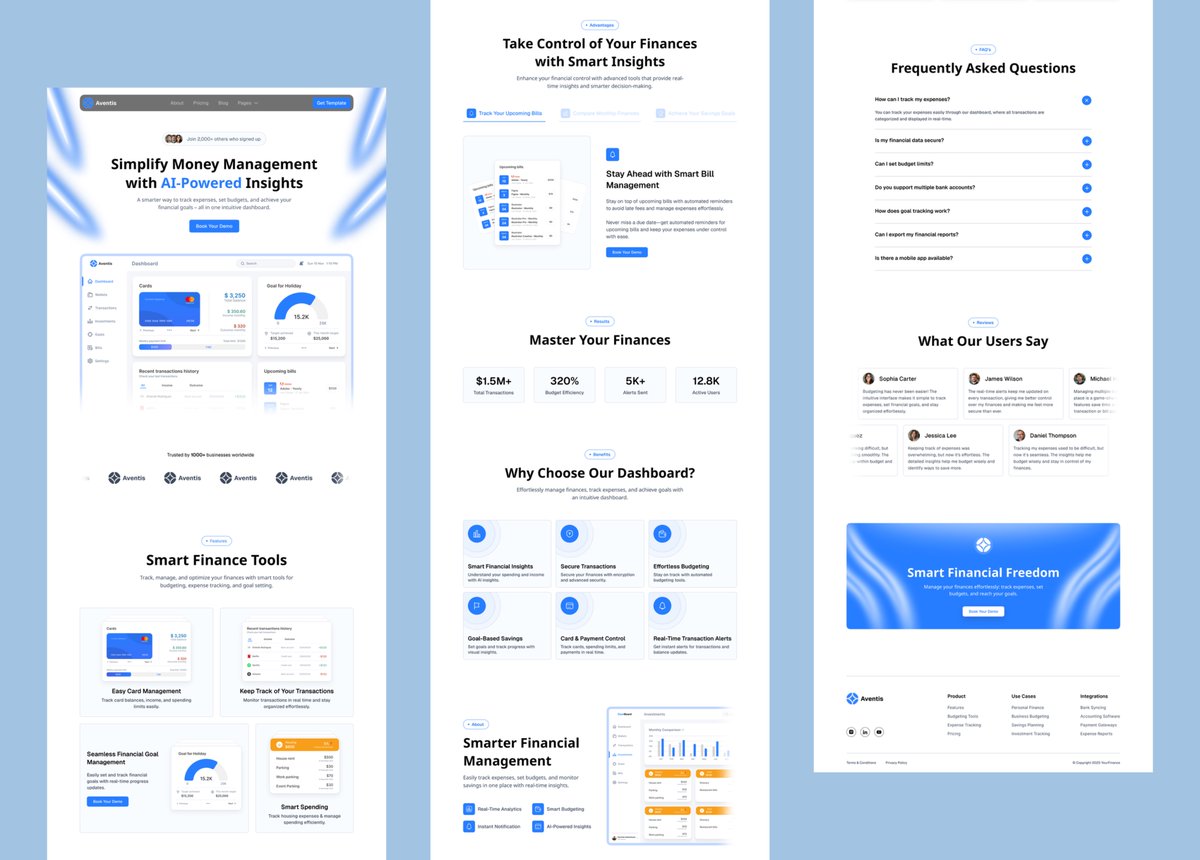 diorqadamboyev's tweet image. Don't Miss!

Receive a @figma and @framer file with all editable full "Aventis" landing page for FREE.

How to get it?

1. Comment "landing" .
2. Retweet this post.
3. Follow me so I can send it to you DM.
