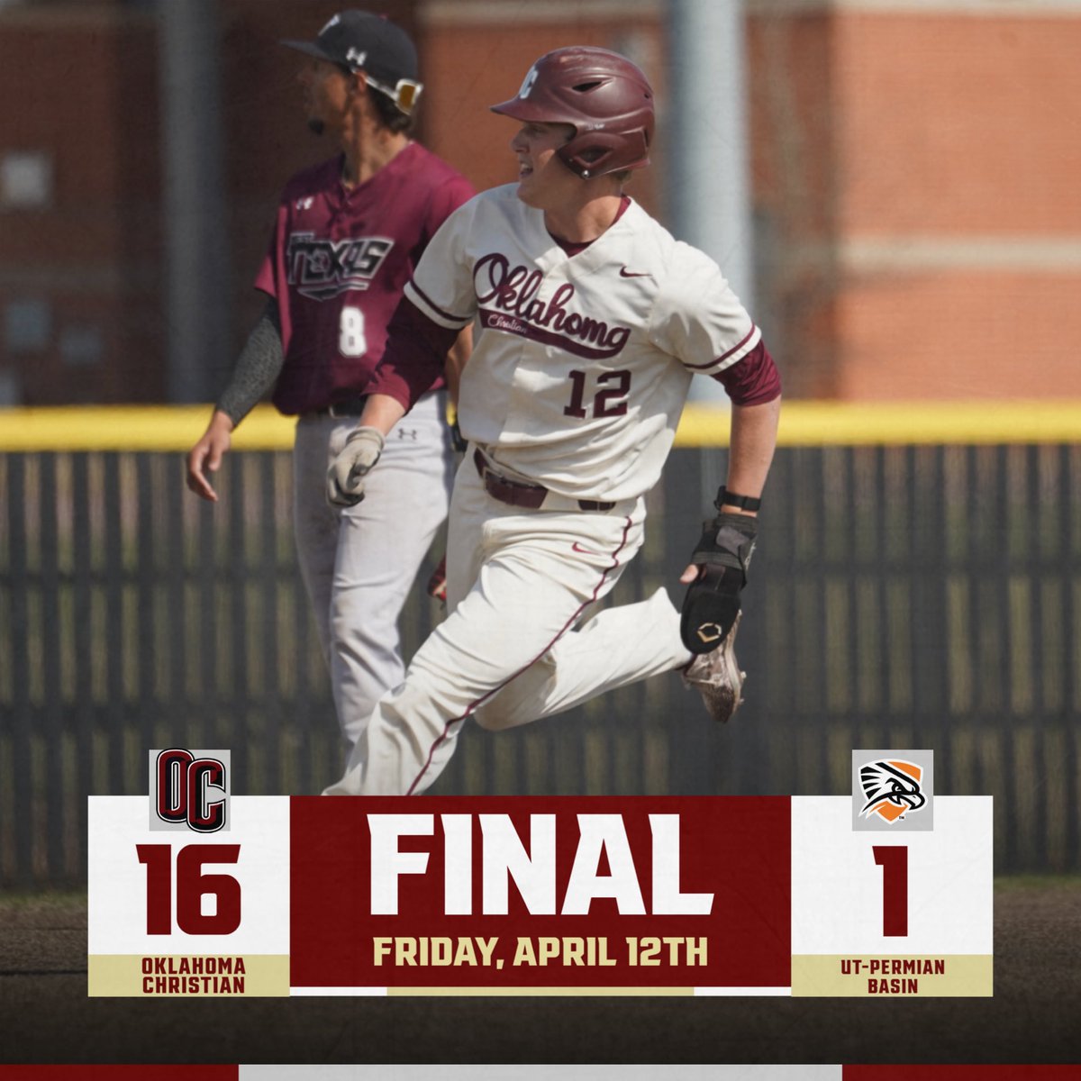 OC takes game one of their series with UT-Permian Basin! #TalonsUp