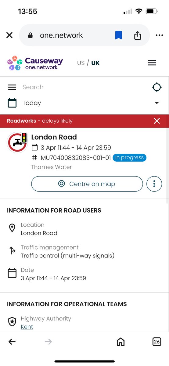 ajaner3's tweet photo. @thameswater @KentHighways there is water leaking from these roadworks causing localised flooding https://t.co/02X5kCkQ5Z