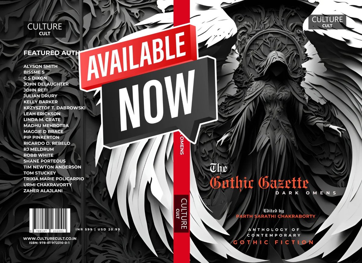 🌘 It’s Alive, It’s Alive
💀THE GOTHIC GAZETTE: DARK OMEN! From Culture Cult Press!💀
W/my horror short: “Fangs for the Memories,” where ancient gods stir beneath the surface of modern lives. Along with 21 other Gothic Horror Shorts that delivers the eerie, the unsettling &amp; the