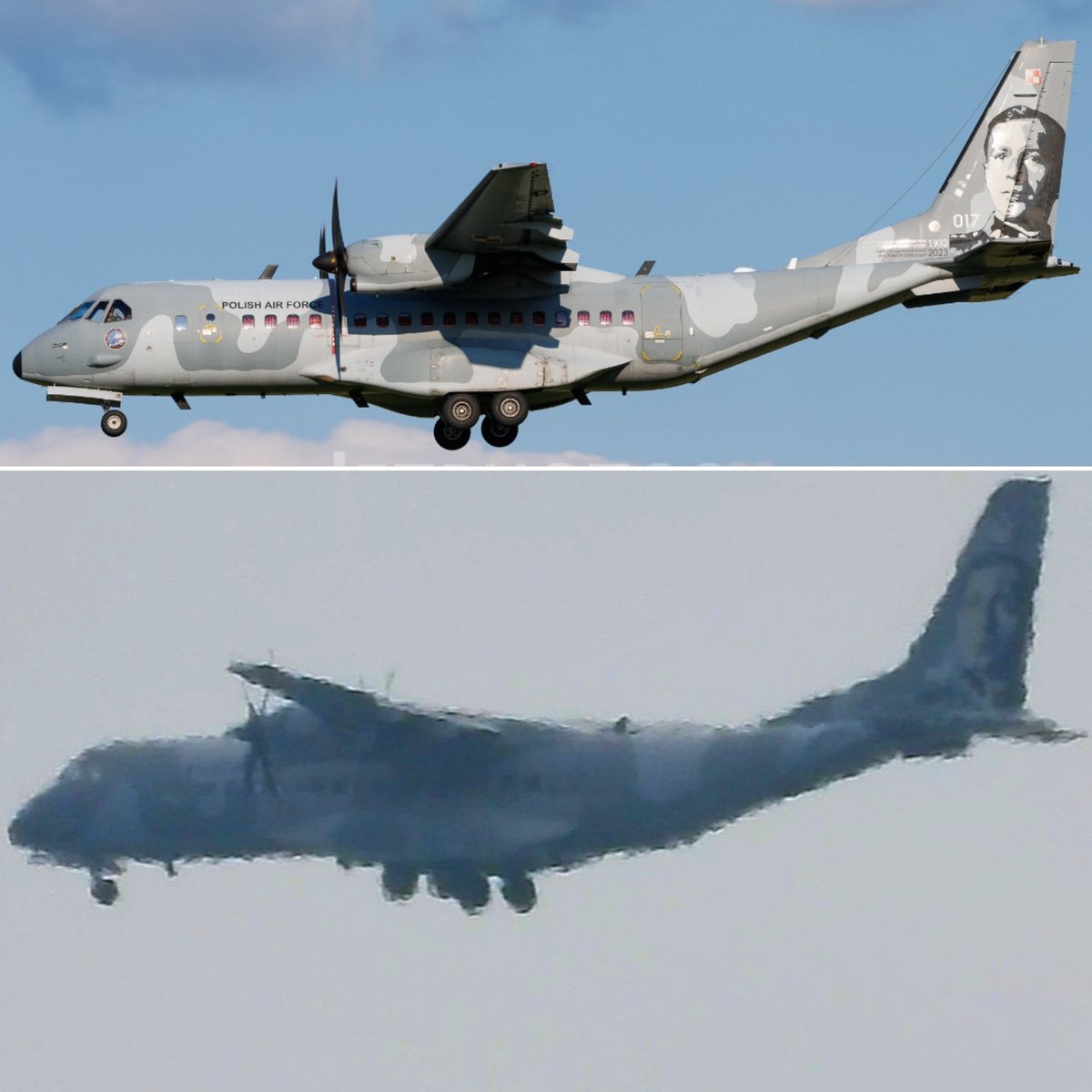 LebanonJets's tweet photo. Same #Poland AirForce C295M #017 that was here on Apr10 spent 2 nights in Adana Incrilik AirBase now back in Beirut as #PLF34 #PLF034 hex #48D846 over 200 Polish troops in Lebanon for #UNIFIL https://t.co/O8MzjKX2vx