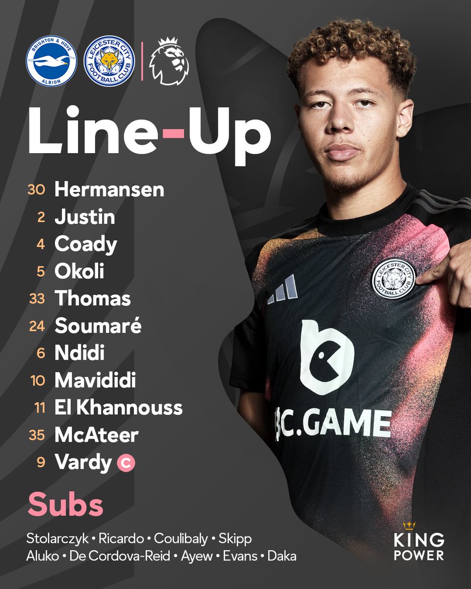 Omar_m0hamedd's tweet image. 🚨 — تشكيلة الفريقين | Leicester City 🆚 Brighton

Vardy, Dunk, Joao Pedro, Adingra,  Minteh, Welbeck, Estupinan, Hinshelwood ✅

March ❌

#FPL | #FPLCommunity | #LEIBHA