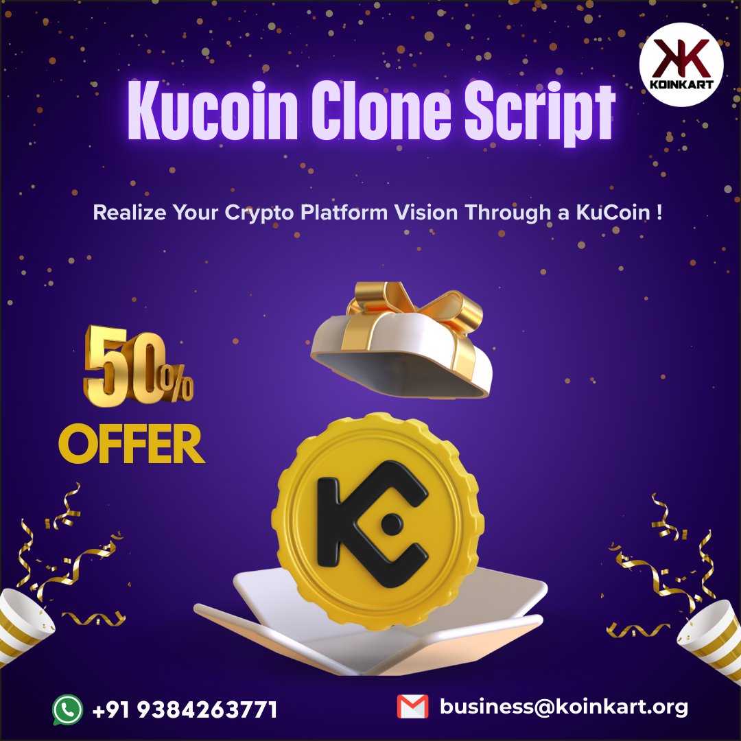 KoinKart's tweet image. Koinkart Spring Sale is on! Get big discounts on our KuCoin clone script. Launch your own crypto exchange with ease packed with features and ready to go

Visit: koinkart.org/crypto-exchang…

#SpringSale #KuCoinCloneScript #CryptoPlatform  #USA #UK #Canada #India #UAE #Germany