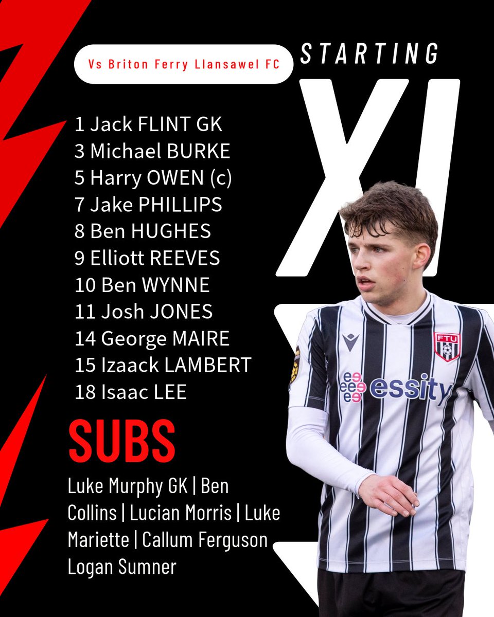 FlintTownFC's tweet photo. Your #FTU squad to face @bflafc 

👏 Congratulations to Callum Ferguson and Lucian Morris. 

#FTU #Silkmen #FTUAcademy https://t.co/yq1K4tTQ7T