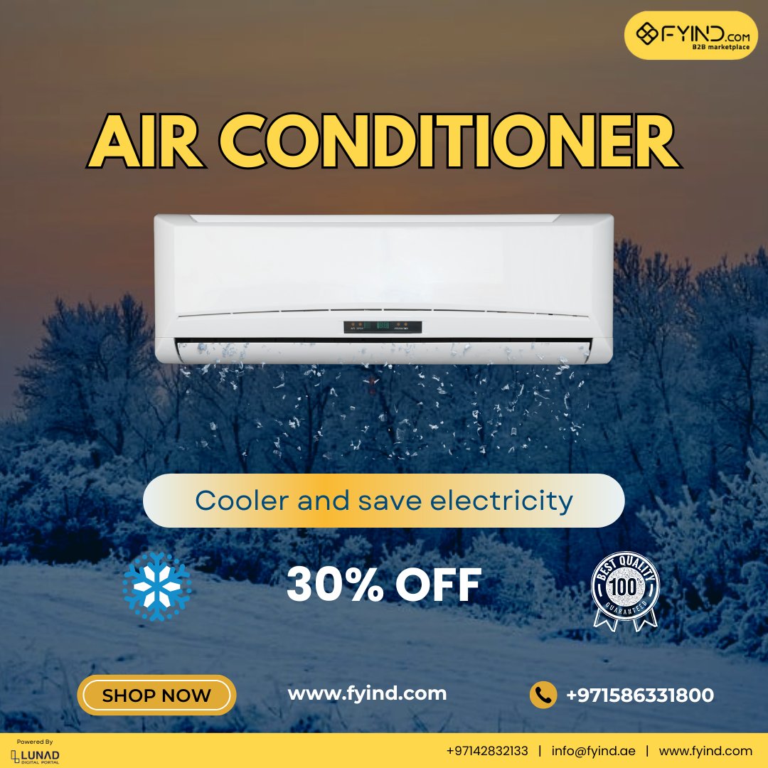 FYIND_COM's tweet image. 🔥 The UAE heat won’t wait — why should you? Cool down fast with top Split AC deals on Fyind

🛒 Shop now and beat the heat in style - fyind.com/uae/en/air-con…

.

#SplitAC #FyindDeals #UAEHeat #AirConditioner #CoolingSolutions #FyindUAE #UAE #Dubai #AC #HomeAppliance