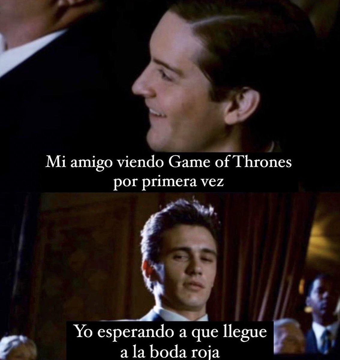 KingTargaryenn's tweet photo. Todos hemos sido alguna vez Peter y Harry 🤭 #GameOfThrones https://t.co/EQvncJtqSf