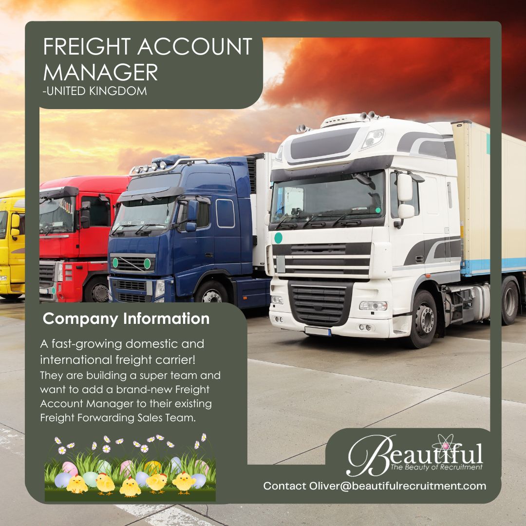 langtonbeauty's tweet image. We’re egg-cited to be recruiting!
Our client—a fast-growing domestic and international freight carrier—is on the hunt for an eggstraordinary Freight Account Manager! 

 zurl.co/UK3pm
emma@beautifulrecruitment.com

#FreightManager #BeautifulRecruitment #UKJobs