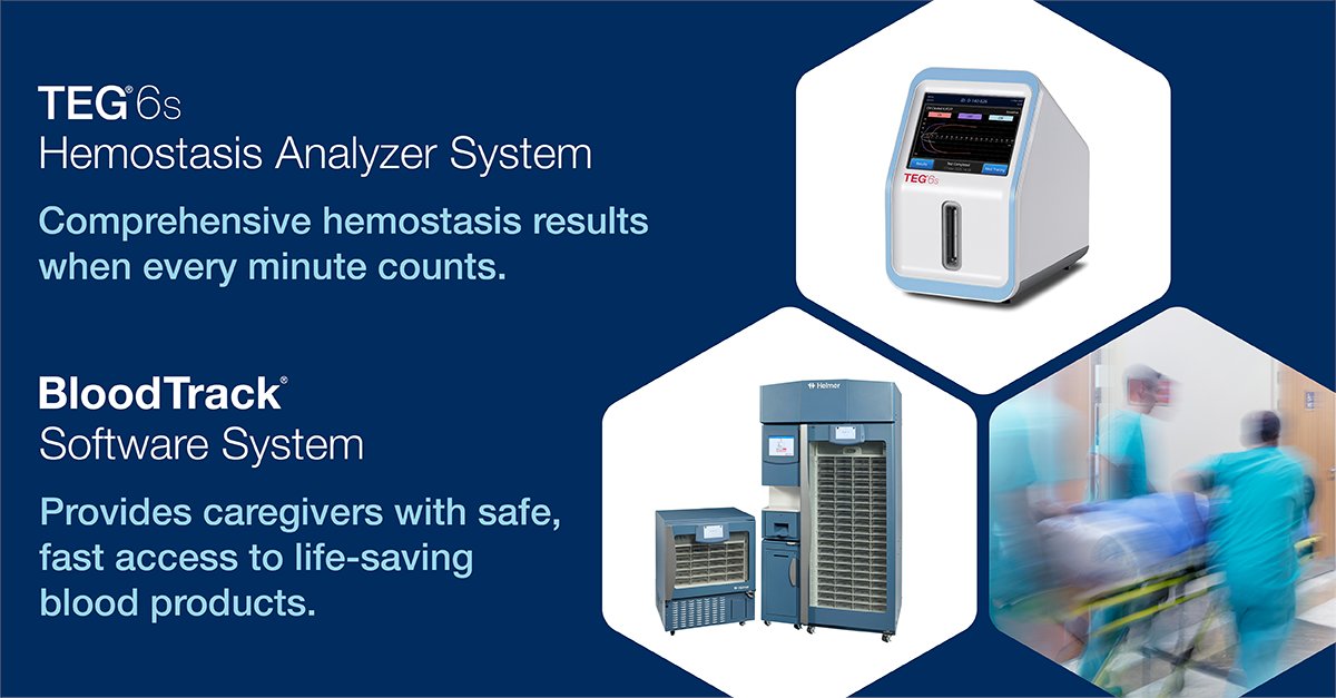 HaemoneticsCorp's tweet photo. Haemonetics will be at TCCACS! Visit booth #113 to learn more about how our TEG® 6s analyzer system and our BloodTrack® software help hospitals go above and beyond to tackle the challenge of providing the highest standards of patient care. #HospitalSolutions https://t.co/oBwQqu9IWQ