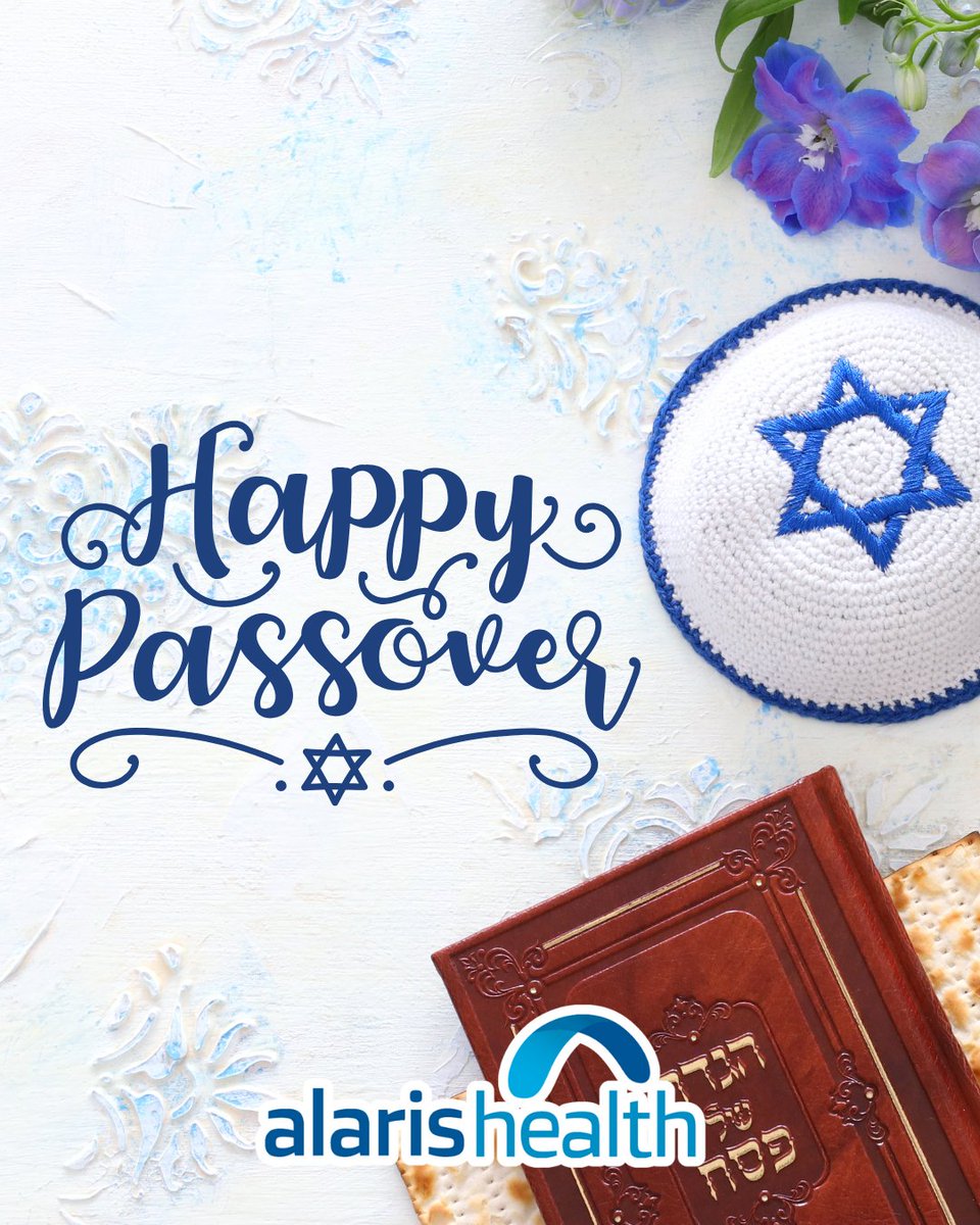 AHBelgrove's tweet photo. Wishing all who celebrate a joyful and meaningful Passover! May this holiday bring peace, happiness, and togetherness. Chag Sameach! #Passover #AlarisHealth https://t.co/cUp52t5To3