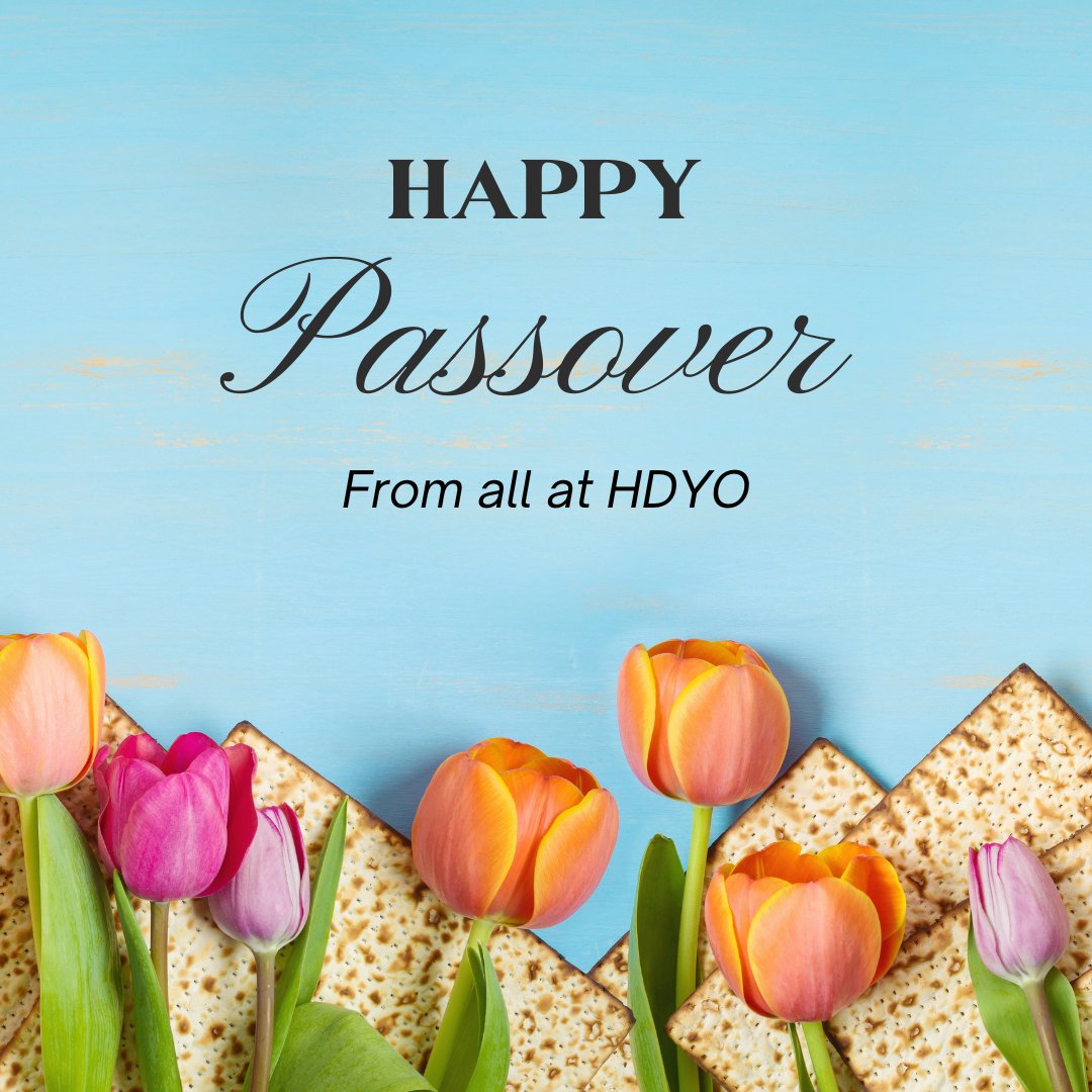HDYOFeed's tweet image. Happy Passover! The evening of Saturday 12 April marks the start of Passover which lasts until Sunday 20 April. HDYO wishes everyone who celebrates a joyous time.