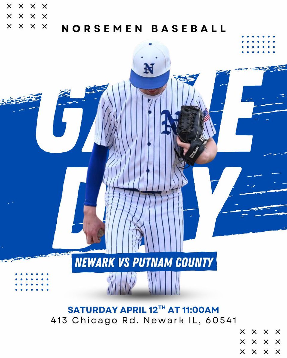 🔥⚾ Game Day Alert! ⚾🔥

The Newark Norsemen are taking the field at home today to face off against the Putnam County Panthers! 💪

🗓️ Today
🕓 11:00 AM
📍 413 Chicago Rd. Newark IL, 60541

Let's pack the stands and support our Norsemen! 🏆

#NorsemanBaseball #WeAreNewark