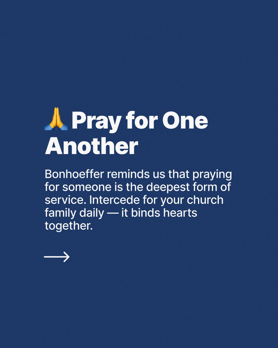 adventistchurch's tweet photo. Christian community isn’t just about sitting next to each other in church. It’s about living with and for one another. Here are 4 powerful ways to build real relationships in your church — inspired by Bonhoeffer’s Life Together. https://t.co/F4bUlZ4Ysu