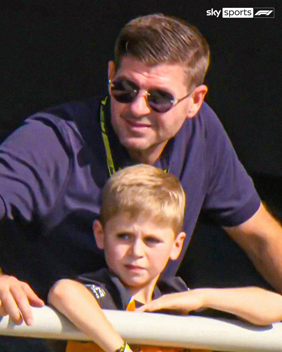 SkySportsF1's tweet photo. Stevie G watches on in Bahrain 🔴 https://t.co/SvahPLlWZk