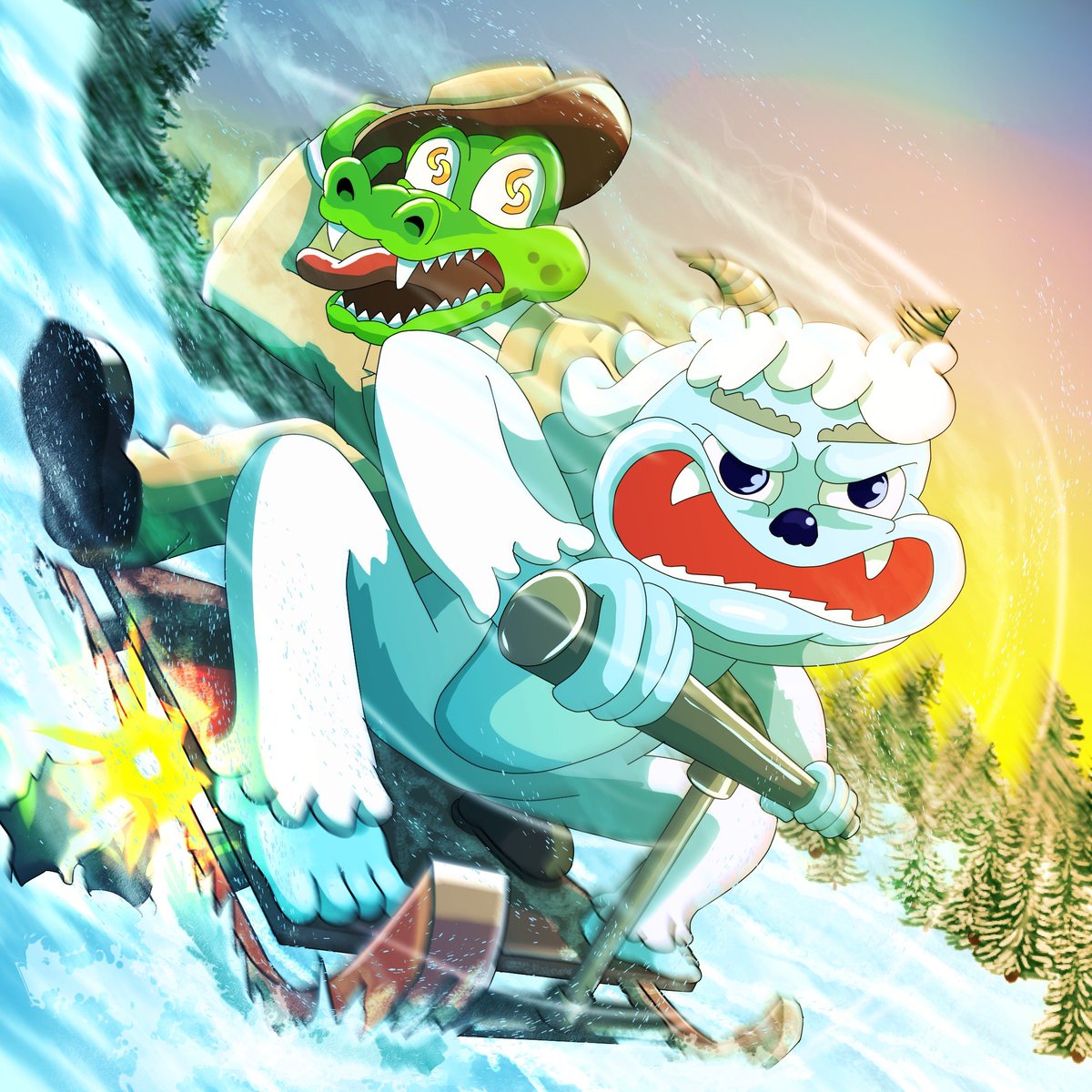 TheCripsStory's tweet photo. ꧁YETI X CRIPS ON THE RISE꧂  

The Crips and the @yeticult are blazing through the powder, unstoppable on every slope. 

The avalanche is just getting started. 

Join our Discord for have chance to ...👀 https://t.co/bAM4cNZiHf