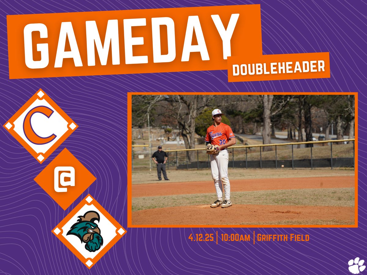 ‼️GAMEDAY‼️
🆚 Coastal Carolina (DH)
⏰ 10:00 a.m.
🏟️ Griffith Field