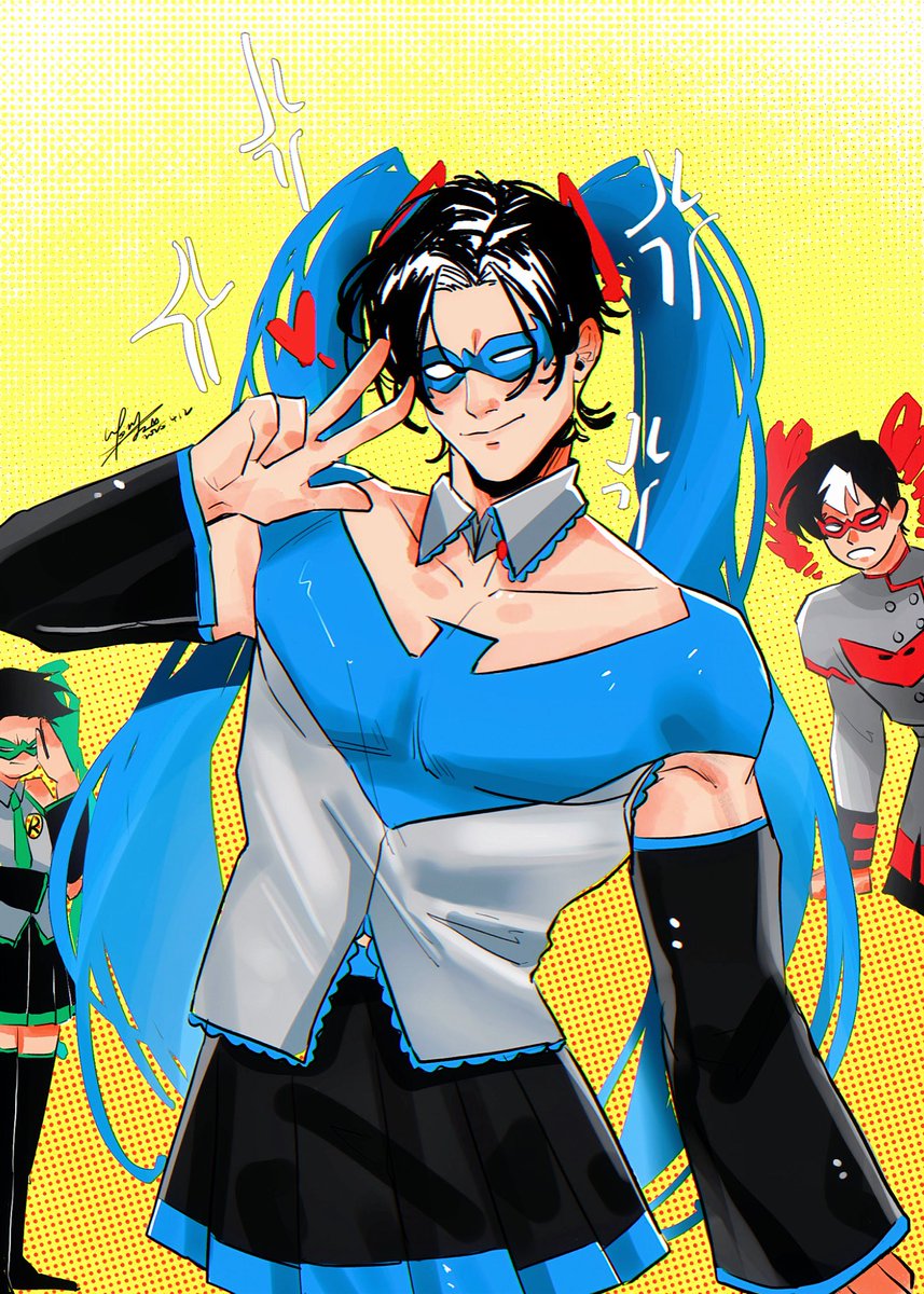 smallstarrrr's tweet image. 📷：Tim Drake
#Nightwing #DickGrayson #miku